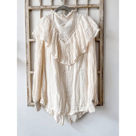 NWT Jen's Pirate Booty X Free People Alta Top in Natural - XS - Picture 3 of 6